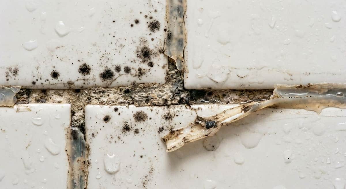 joint de carrelage moisi et dégradé