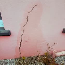 fissure sur façade